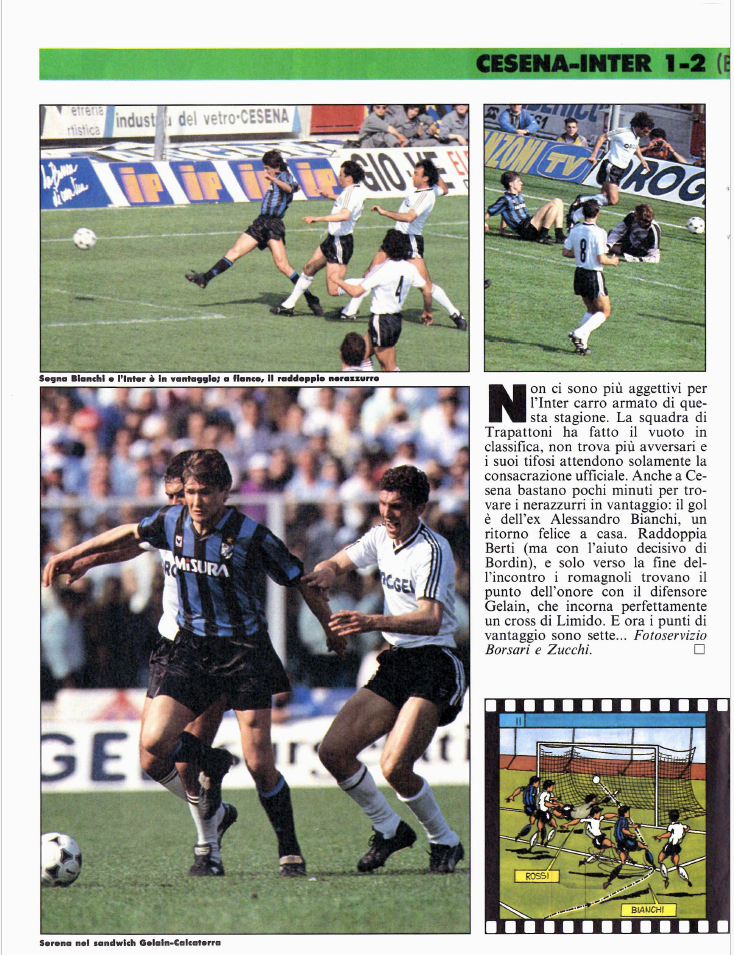 CESENA INTERNAZIONALE 1988 89 Museo Del Cesena