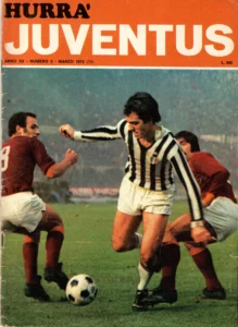 Hurrà Juventus, Marzo 1974, n. 3, copertina, Coppa Italia Juventus-Cesena 1973-74