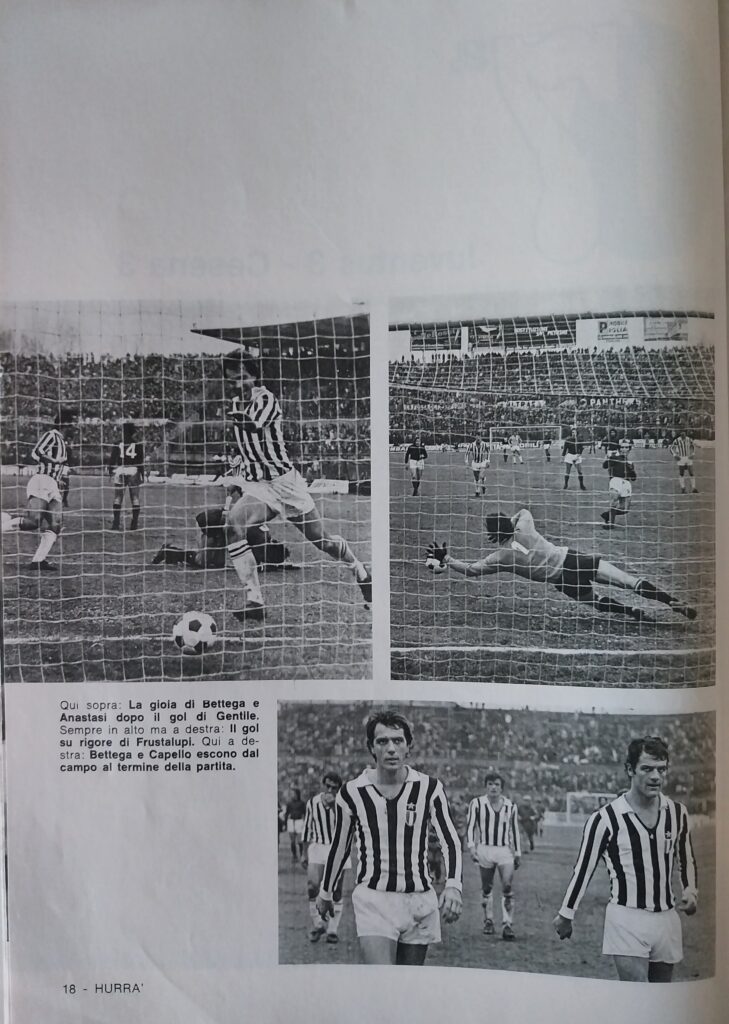 Hurrà Juventus dicembre 1975, n. 12, p.18, Juventus-Cesena 1975-76