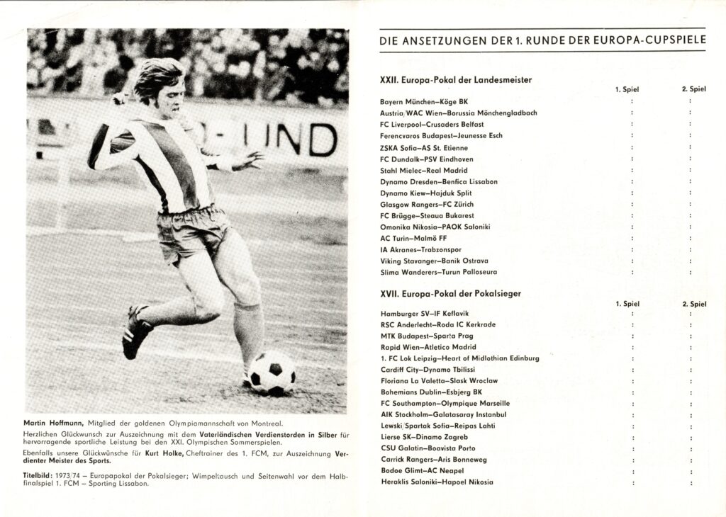 Programma Magdeburgo-Cesena 1976-77, pp. 2-3