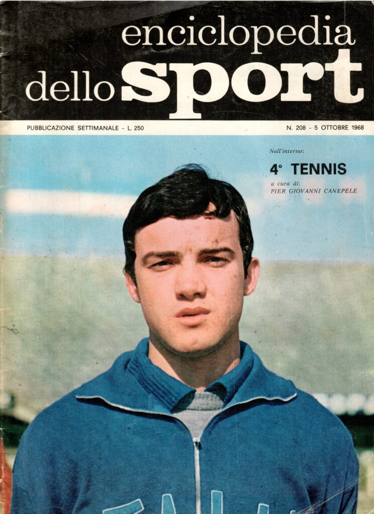 Enciclopedia dello Sport Edizioni Sportive Italiane Roma 5 ottobre 1968, n. 208, copertina con Zanier 1968-69