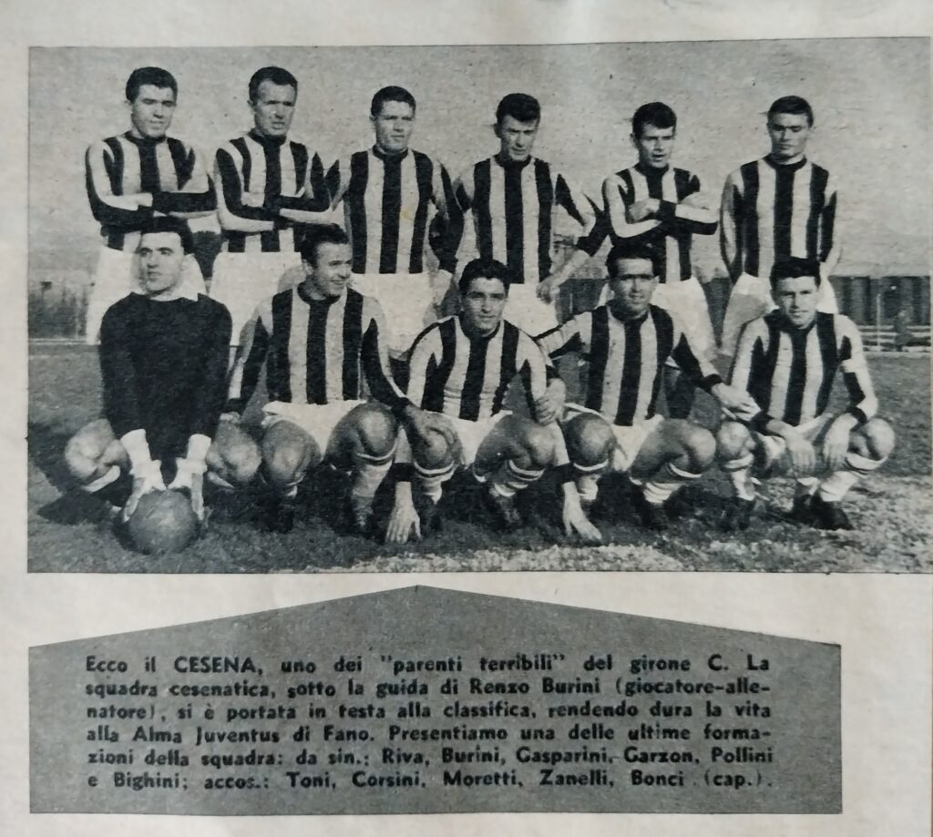 Football 14 gennaio 1960, n. 2, p. 41, foto Cesena 1959-60 dettaglio