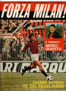 Forza Milan marzo 1977, n. 3, copertina Milan-Cesena 1976-77