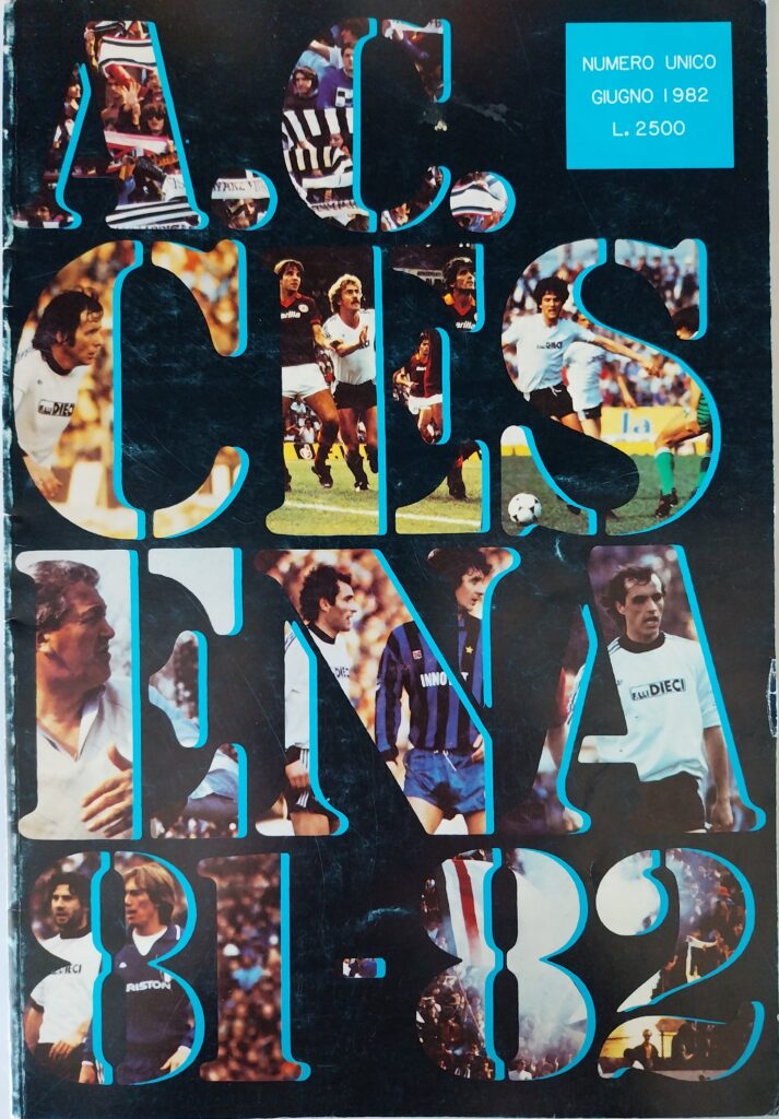 AC Cesena 81-82, giugno 1982, numero unico, copertina