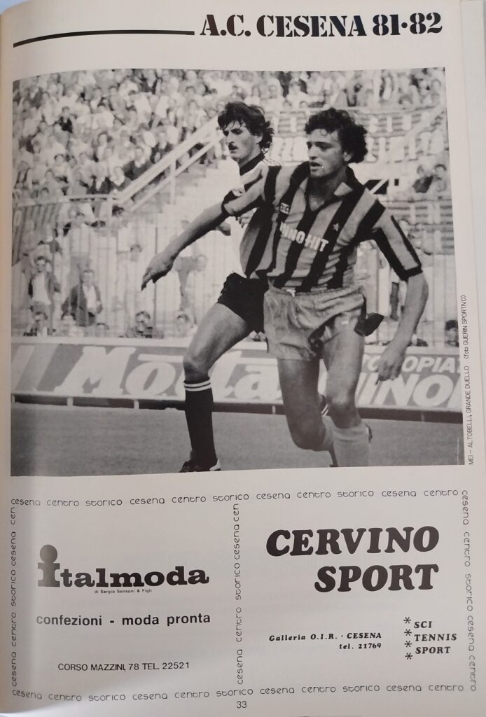 AC Cesena 81-82, giugno 1982, numero unico, p. 33 Inter-Cesena 1981-82 Mei