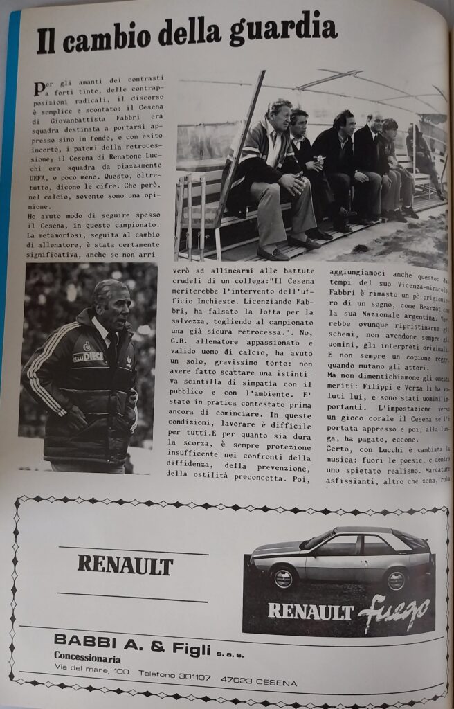 AC Cesena 81-82, giugno 1982, numero unico, p. 4, Fabbri