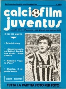 CalcioFilm 27 gennaio 1982, n. 4, copertina, Cesena-Juventus 1981-82