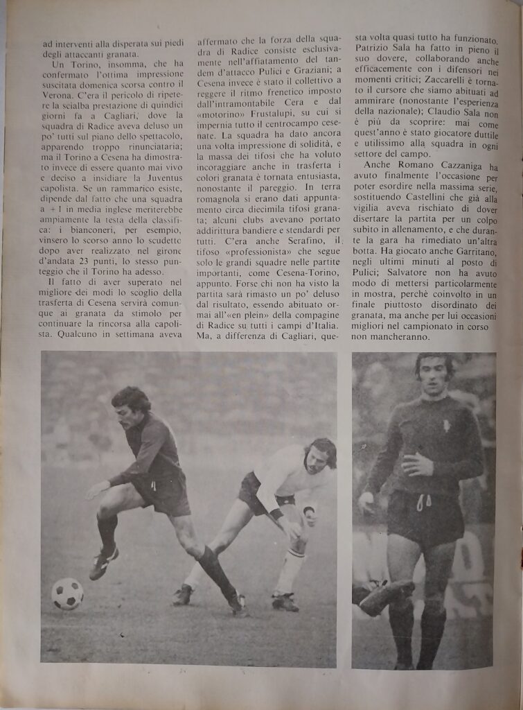 CalcioFilm 4 febbraio 1976, n. 5, p. 12, Cesena-Torino 1975-76