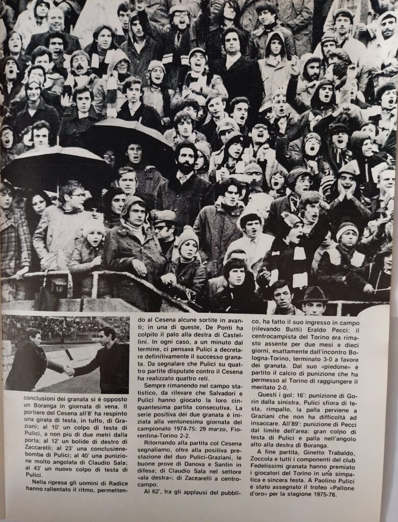 Calciofilm 22 dicembre 1976, n. 32, p. 13, Torino-Cesena 1976-77