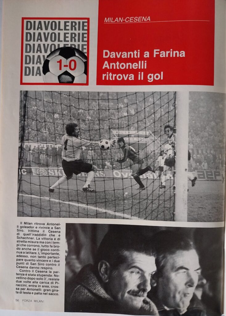 Forza Milan febbraio 1982, n. 2, p. 56, Milan-Cesena 1981-82