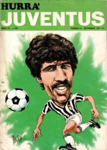 Hurrà Juventus settembre 1977, n. 9, copertina, Coppa Italia Juventus-Cesena 1977-78