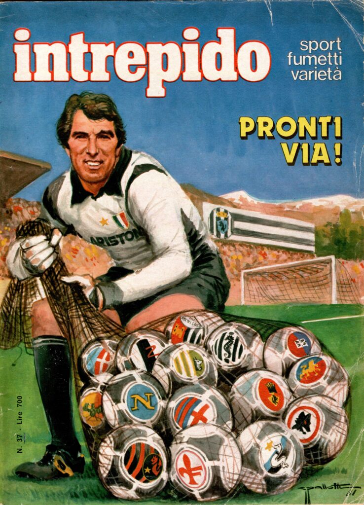 Intrepido 15 settembre 1981, n. 37, copertina con scudetto Cesena