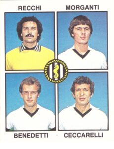 Panini Calciatori 1979-80 Recchi-Morganti-Benedetti-Ceccarelli