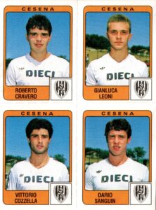 Panini Calciatori 1984-85 Supercalciatori Cravero-Leoni-Cozzella-Sanguin