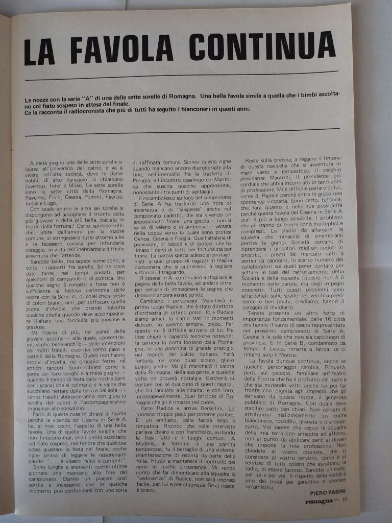 Romagna 10 giugno 1973, n. 4 numero speciale, p. 15