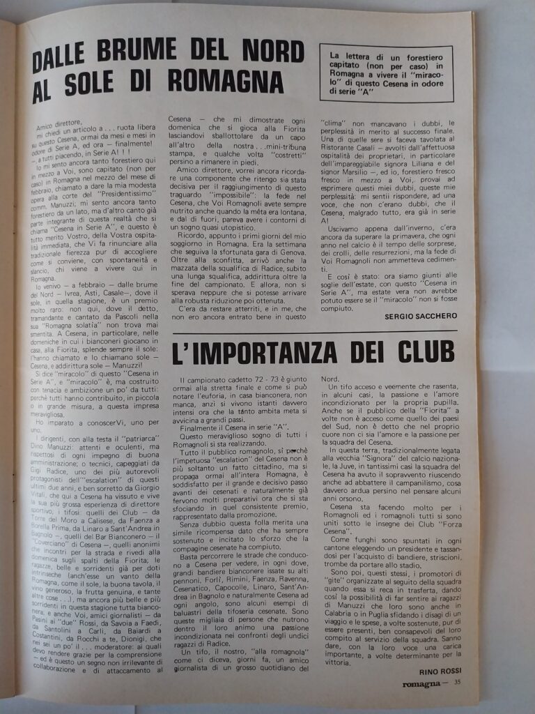 Romagna 10 giugno 1973, n. 4 numero speciale, p. 35