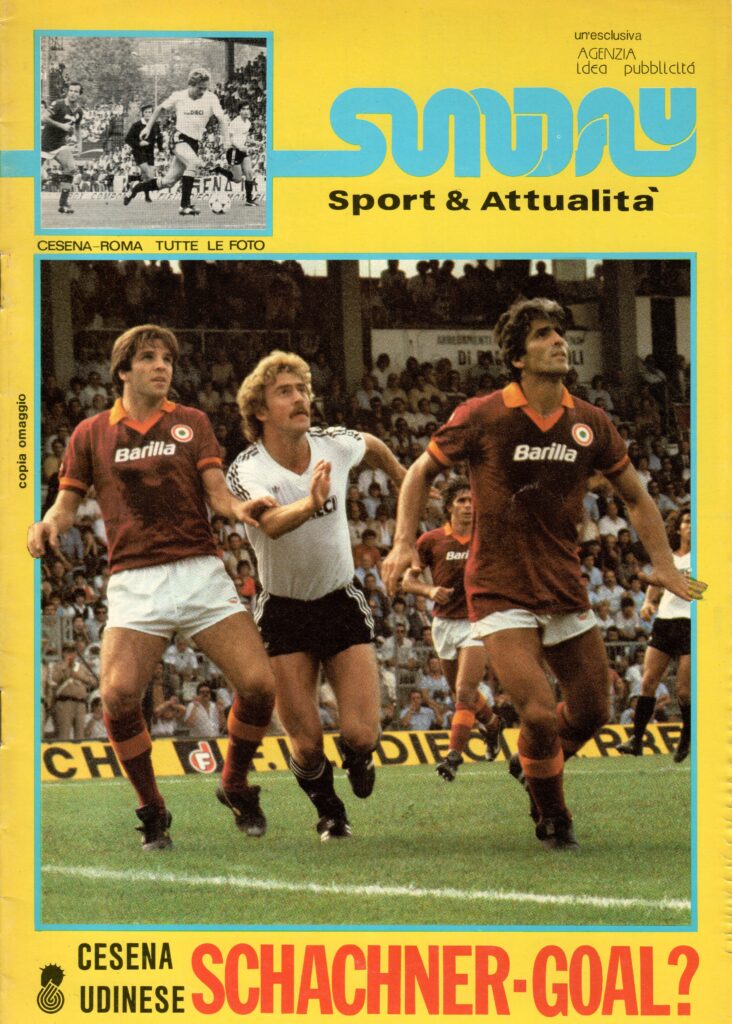 Sunday 02 presentazione Cesena-Udinese 1981-82 e foto Cesena-Roma 1981-82 Schachner