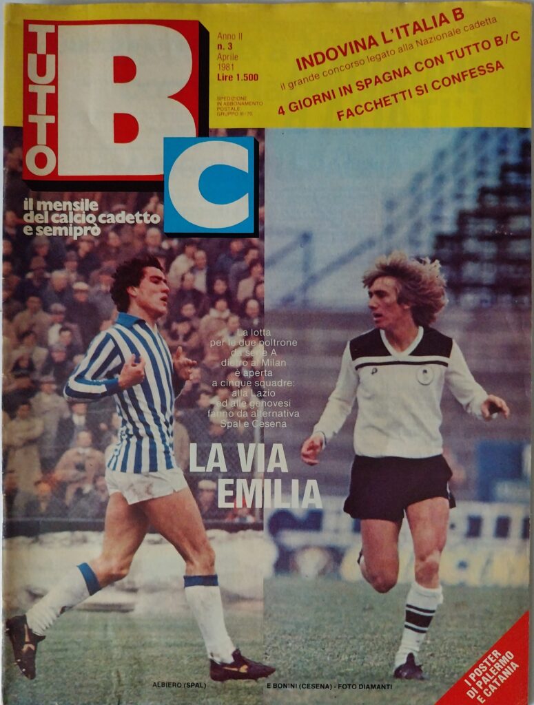 Tutto BC aprile 1981, n. 3, copertina con Bonini