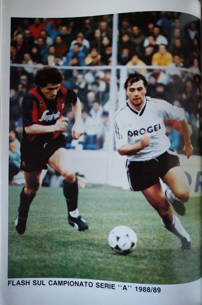 Annuario del calcio emiliano romagnolo 89, p. 40, Cesena-Bologna 1988-89 Limido