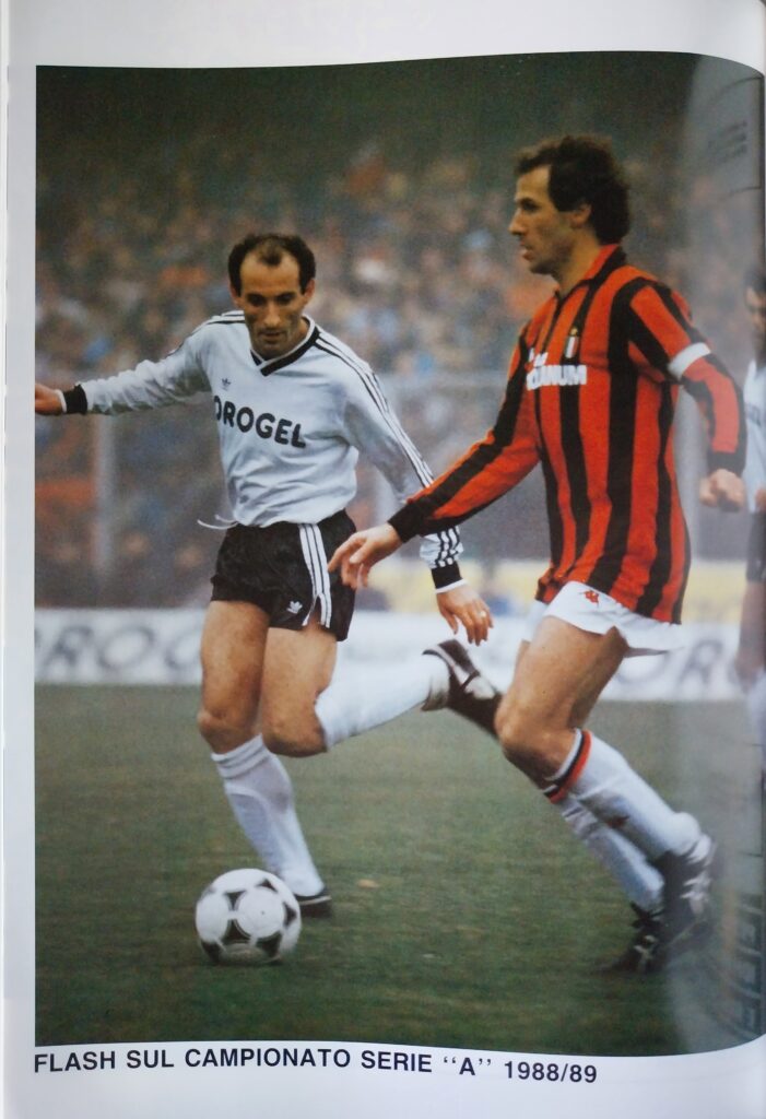 Annuario del calcio emiliano romagnolo 89, p. 44, Cesena-Milan 1988-89 Piraccini