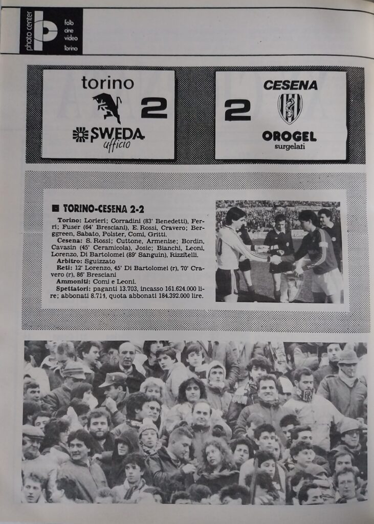 CalcioFilm marzo 1988, n. 6, p. 16, Torino-Cesena 1987-88