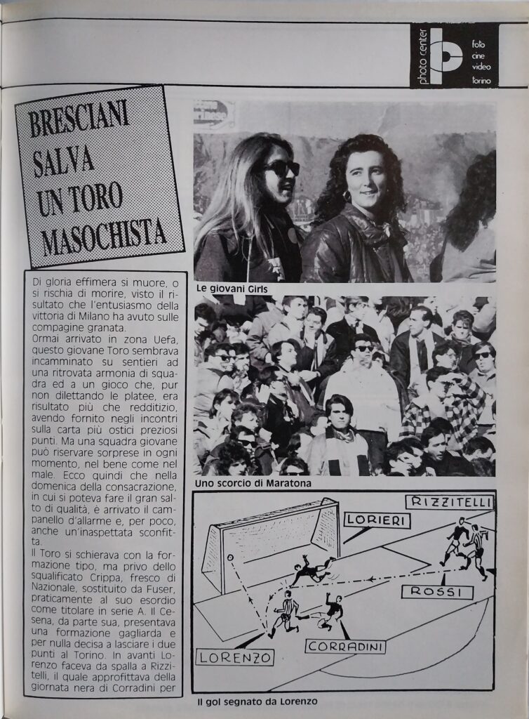 CalcioFilm marzo 1988, n. 6, p. 17, Torino-Cesena 1987-88