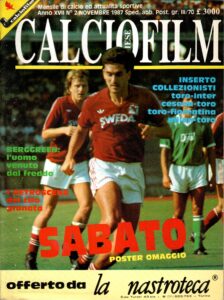 CalcioFilm novembre 1987, n. 2, copertina, Cesena-Torino 1987-88