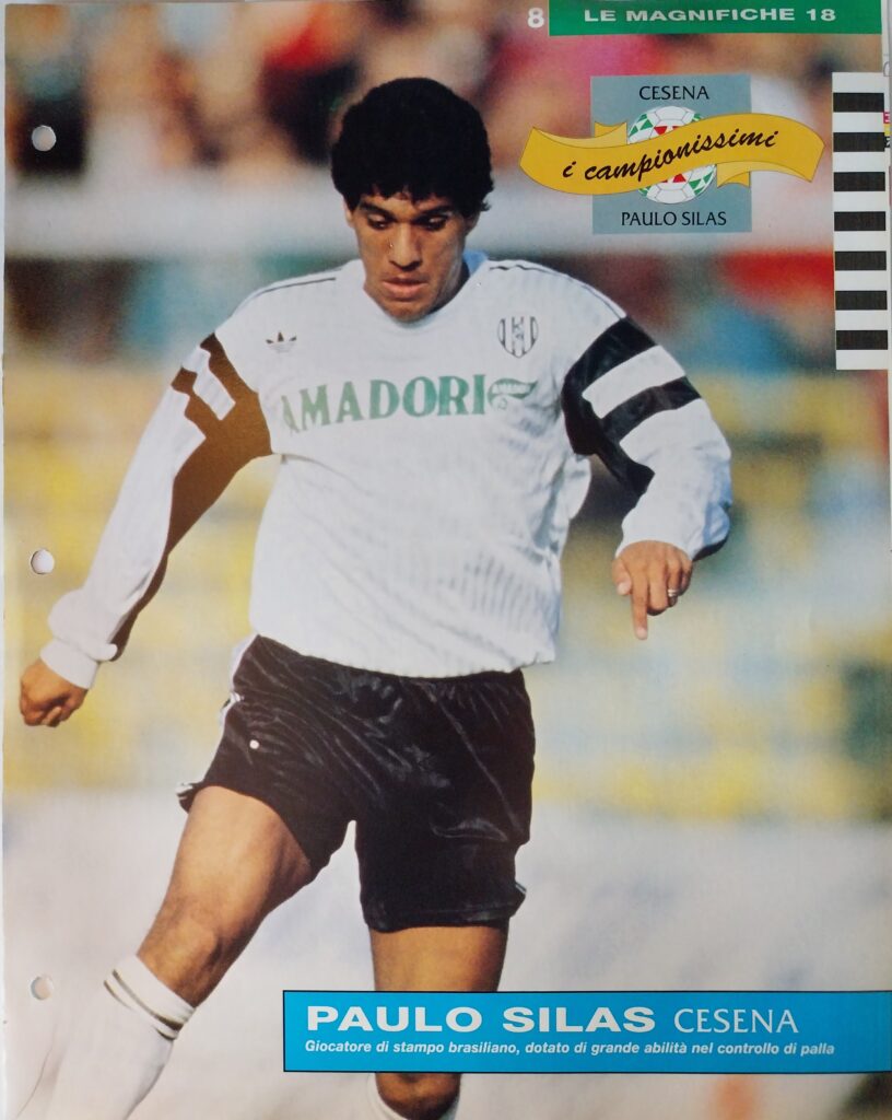 Campioni&Campionato, 1990, pagina 8 fronte Cesena 1990-91 Silas