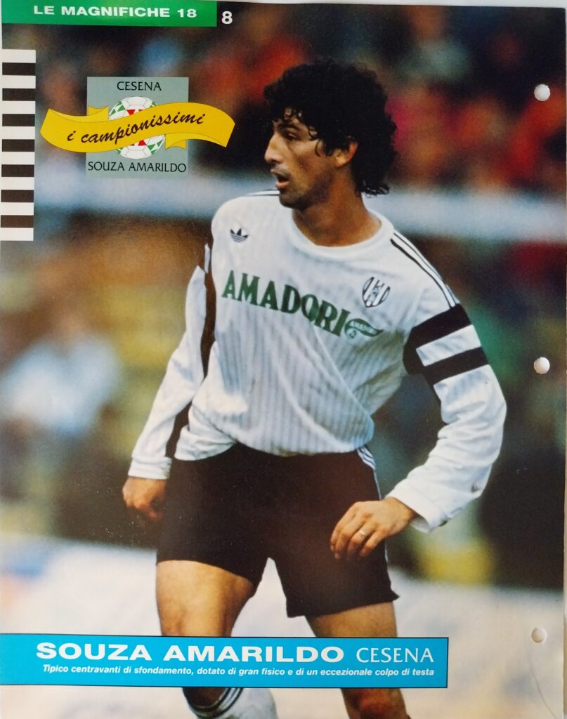 Campioni&Campionato, 1990, pagina 8 retro Cesena 1990-91 Amarildo