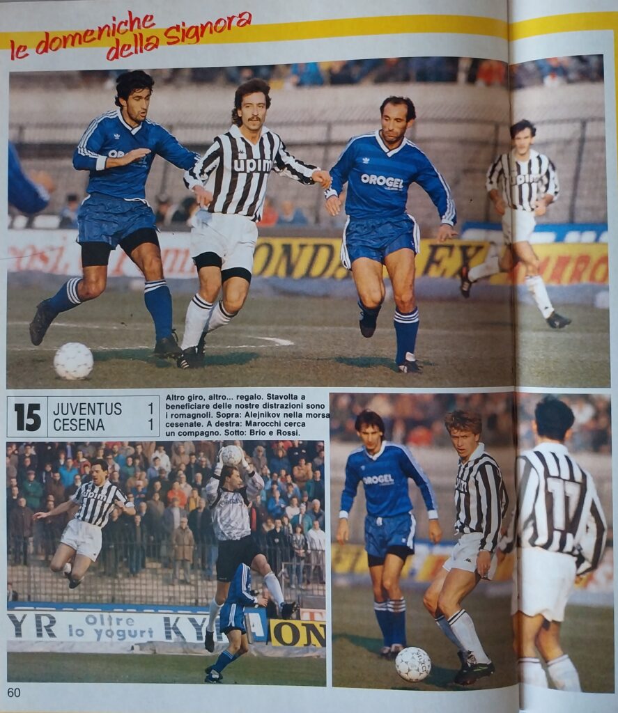 Hurrà Juventus gennaio 1990, n. 1, p. 60, JuventusCesena 1989-90