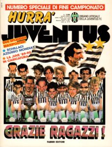 Hurrà Juventus maggio 1990, n. 5, copertina 1989-90