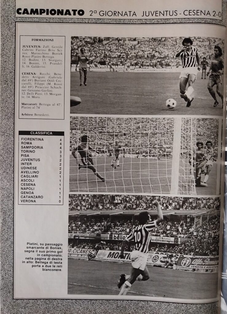 Hurrà Juventus ottobre 1982, n. 10, p. 12, Juventus-Cesena 1982-83