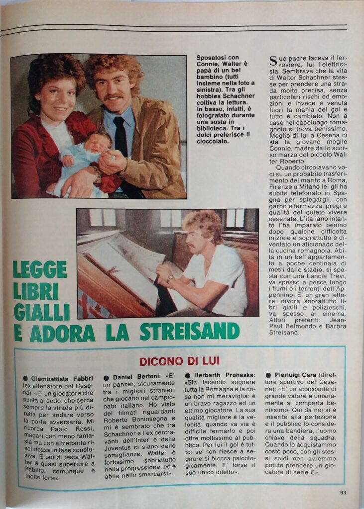 Il Monello 27 novembre 1982, n. 48, p. 93, Io proprio io Walter Schachner 1982-83