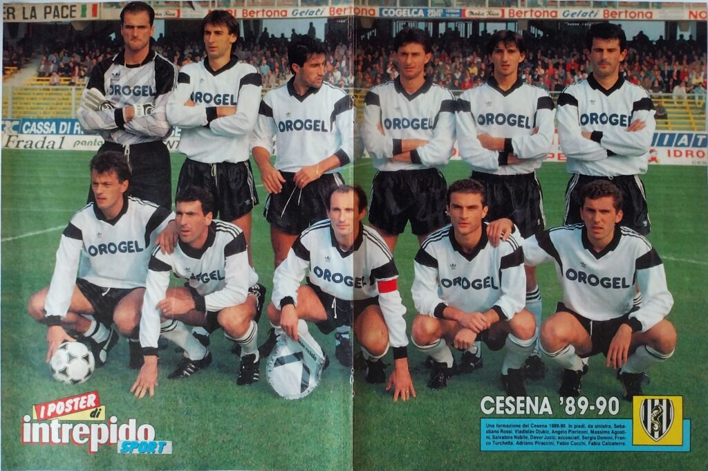 Intrepido Sport 2 gennaio 1990, n. 1, poster Cesena 1989-90