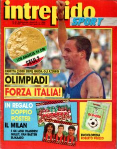 Intrepido Sport 21 settembre 1988, n. 38, copertina 1988-89