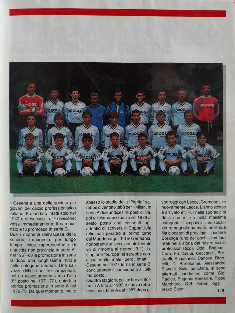 Oggi Milan 20 maggio 1989, p. 5, presentazione Milan-Cesena 1988-89