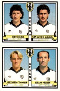 Panini Calciatori 1992-93 SuperCalciatori Hubner-Scugugia Teodorani-Piraccini