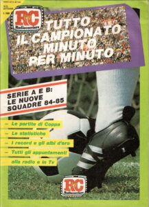 Radiocorriere TV 16 settembre 1984, n. 38, tutto il campionato minuto per minuto, copertina 1984-85