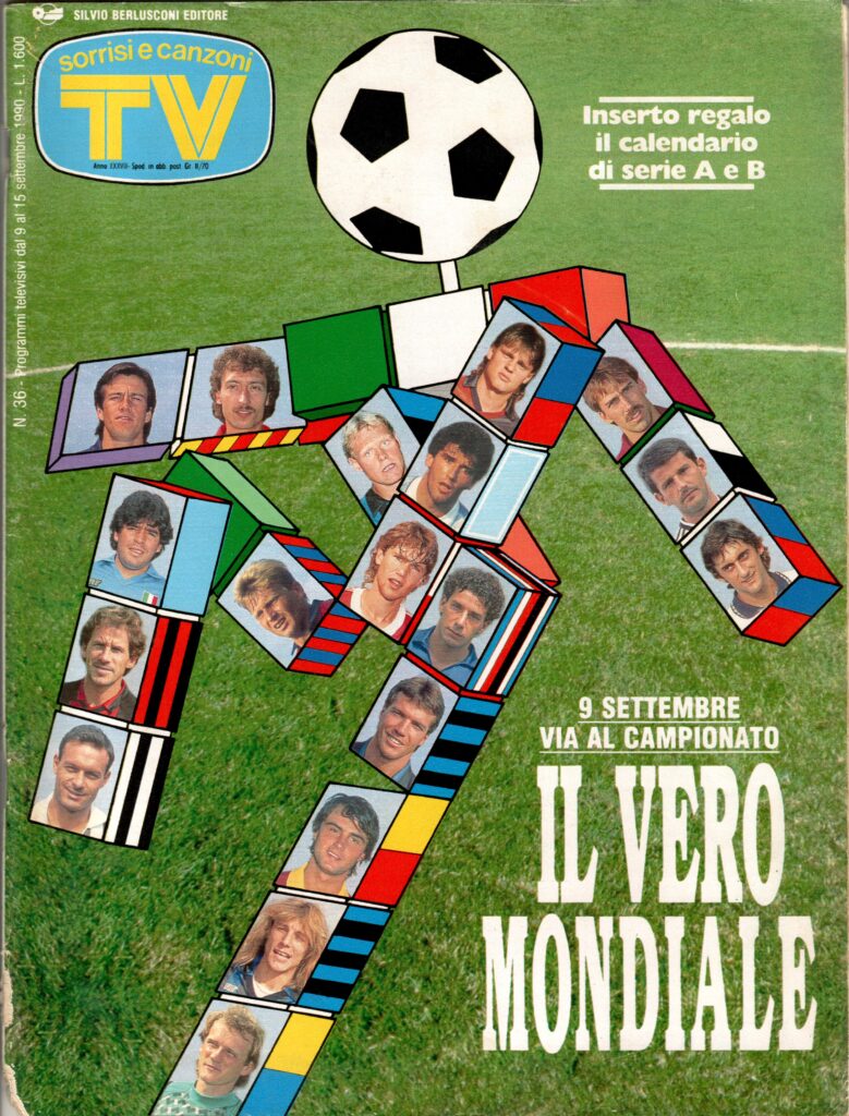 TV Sorrisi e canzoni 9 settembre 1990, n. 36, copertina con Jozic 1990-91