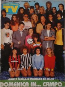 TV sorrisi e canzoni 13 settembre 1987, n. 37, copertina 1987-88