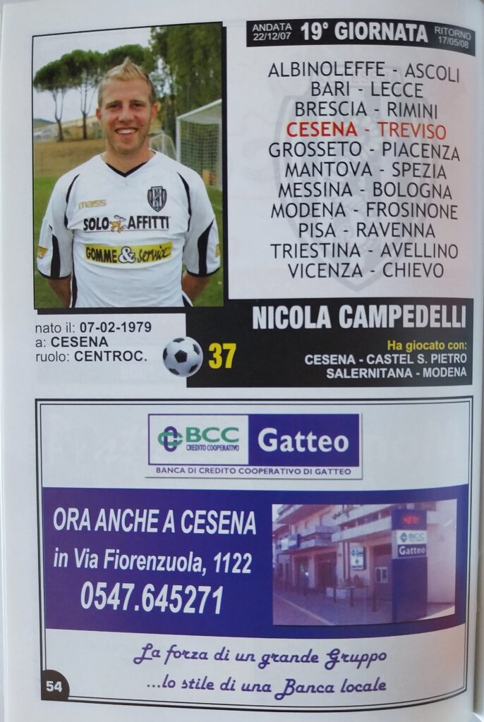 Almanacco bianconero 2007-08, p. 54, Campedelli Nicola