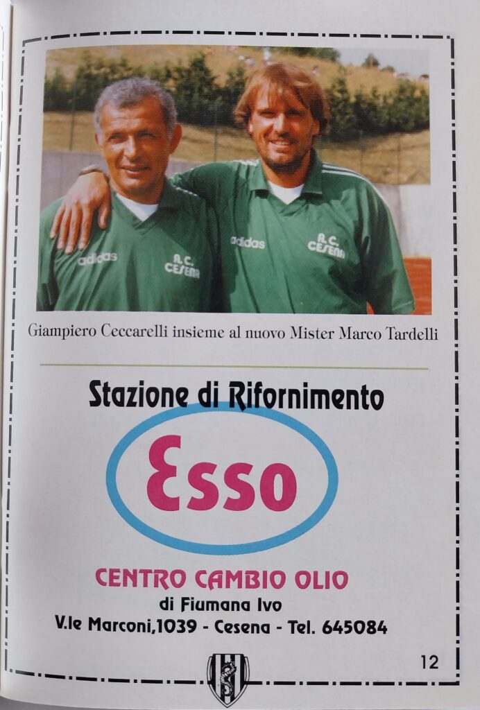 Centro coordinamento Clubs Almanacco bianconero 1995-96, p. 12, Ceccarelli Giampiero Tardelli