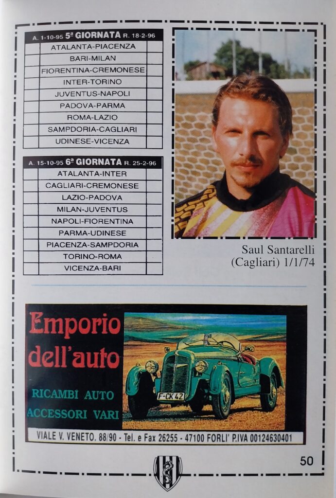 Centro coordinamento Clubs Almanacco bianconero 1995-96, p. 50, Santarelli