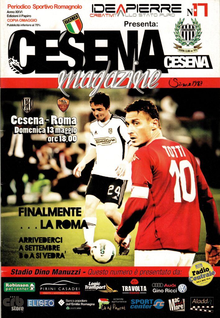 CesenaCesena Magazine 13 maggio 2012, n. 17, copertina Cesena-Roma 2011-12