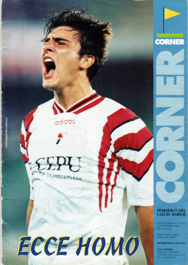 Corner 10 novembre 1996, n. 15, copertina, Bari-Cesena 1996-97