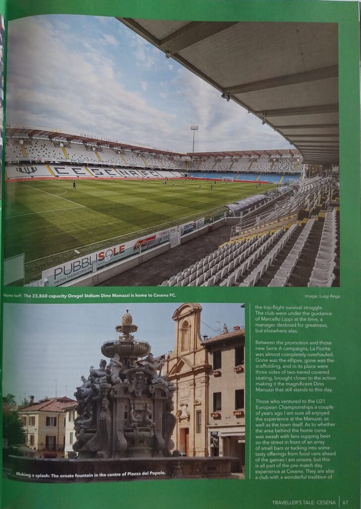 Football weekends aprile 2021, n. 65, p. 67, articolo Cesena 2020-21