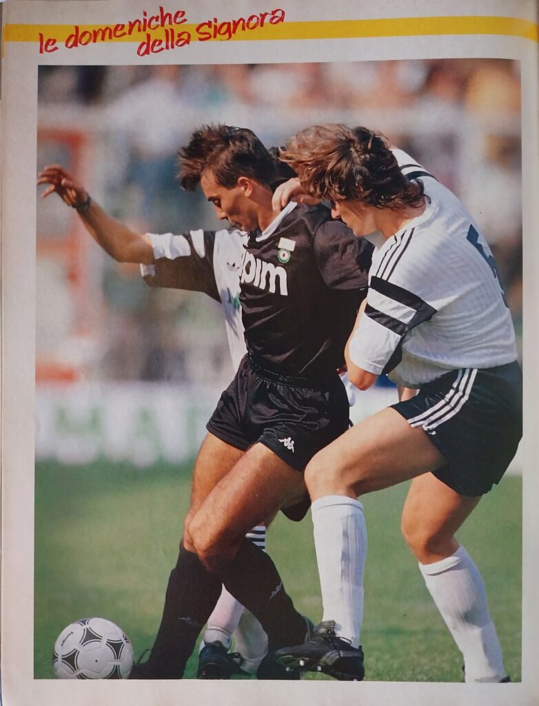 Hurrà Juventus, ottobre 1990, n. 10, p. 30, Cesena-Juventus 1990-91 Barcella