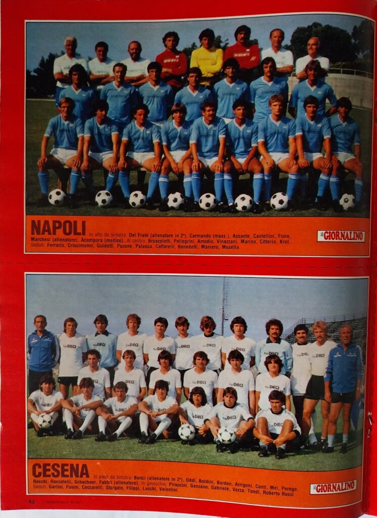 Il Giornalino 22 novembre 1981, n. 46, presentazione e foto Cesena 1981-82