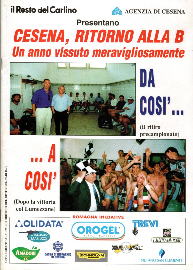 Il Resto del Carlino 1998 speciale promozione Cesena in serie B 1997-98