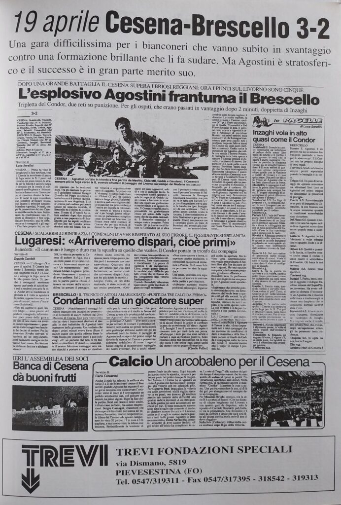 Il Resto del Carlino 1998 speciale promozione Cesena in serie B, p.s.n. 37, Cesena-Brescello 1997-98